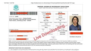 CTET Admit Card 2022 How To Download CTET Admit Card 2022