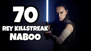 Star Wars Battlefront 2 70 Rey Killstreak on Naboo