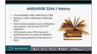 The 2016 ANSI/ASSE Z244.1 Standard - Impact to Lockout, Tagout and Alternative Methods