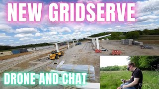 New Gridserve Service Station update - Stevenage A1 - Drone and chat