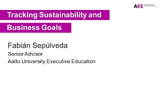 Tracking Sustainability and Business Goals - Fabián Sepúlveda