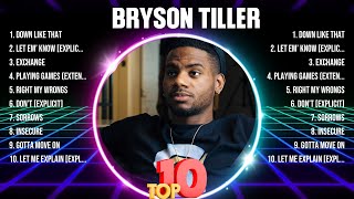 Bryson Tiller Greatest Hits 2024 Collection - Top 10 Hits Playlist Of All Time