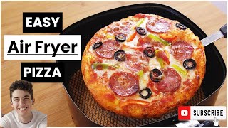 easy air fryer pizza 🍕 Take your air fryer to next level #pizza #airfryer