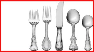 Great product -  Wallace Hotel Lux 77-Piece 18/10 Stainless Steel Flatware Set, Silver, Service for