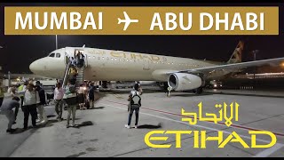 Etihad A321 Economy Flight Experience: Mumbai to Abu Dhabi (EY203)