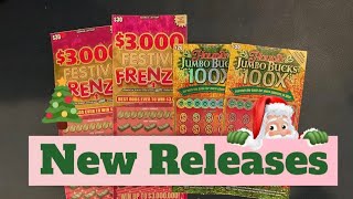 🎄 NEW RELEASES 🎄 $3,000 Frestive Frenzy and HOLIDAY Jumbo Bucks 100X