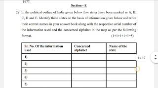 CBSE CLASS 12 POLITICAL SCIENCE QUESTION PAPER 2021 || SAMPLE PAPER || PREBOARD 2021