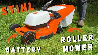 Let's Review The STIHL RMA448RV! Battery Powered Roller Lawn Mower!