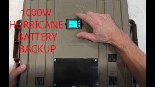 PORTABLE 1000W 24V BATTERY BACKUP HURRICANE BOX