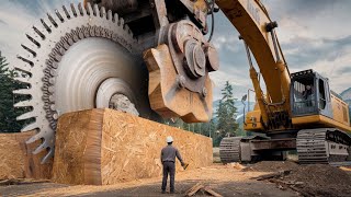 Dangerous Fastest Huge Trees Felling Skills With Chainsaw | Idiots Tree Falling Skills Compilation