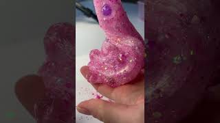 Can you name this slime? 💝✨ comment all the pink emojis 😍🌸 #asmr #slime #toys #relax #slimeasmr