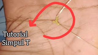 Cara membuat simpul T / simpul 3 || Tutorial rangkaian pancing