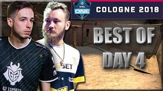 ESL One Cologne 2018 - Best Of Day 4 - Quater Finals (Best Moments/Plays/Clutches)