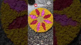 Paper Art | Tissue Paper Art | Art on Cardboard | Diwali