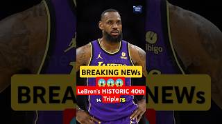 LeBron's Historic 40th Triple Double Before Turning 40😱😱