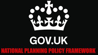 National Planning Policy Framework - BREAKING NEWS!