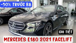 Chi tiết Mercedes E180 2021 Facelift|Màu đen nội thất đen