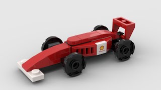 MOC LEGO Ferrari 2001 F1 Racing car speed build in 4K