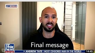 Andrew Tate on Tucker Carlson | Final message