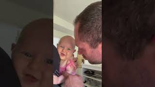 Baby loves daddy kisses #shorts