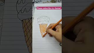 how to draw easy icecream #art#viral#youtubeshorts#trending#kidsvideo#subscribe#ytshorts#viralvideo