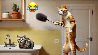 Cute! Silly cats 🤣 Funny And Cute Cats Videos 2024 😻