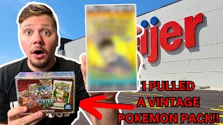 I Actually Pulled A VINTAGE Pokemon Pack!!