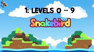 Snakebird: #1 - Levels 0 - 9 - Full Walkthrough