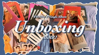 [WENEE ASMR?] WONHO 1st Single Album "OBSESSION" lazy afternoon Unboxing