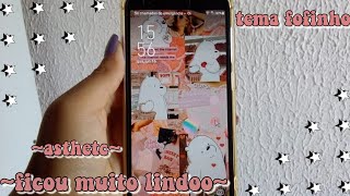 ~organizando meu celular com o tema Urso sem curso  📲🐻🐼