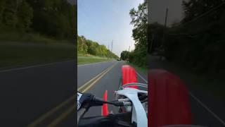 WHEELING PAST COP ON CRF150R. TROLLING COP AND HE FOLLOWS!