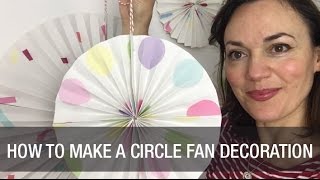 How to Make a Paper Circle Fan