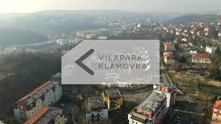 Vilapark Klamovka očima dronu únor 2023