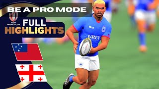 HIGHLIGHTS I Samoa v Georgia RUGBY WORLD CUP 2023 I Game 37 - Rugby Challenge 4