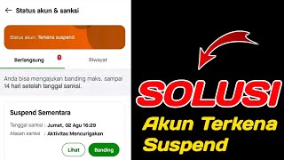 SOLUSI ‼️ AKUN TERKENA SUSPEND