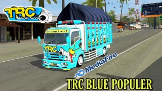 MOD BUSSID TERBARU $ ISUZU NMR 71 TRC BLUE DETAIL