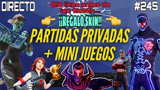 🎁 PARTIDAS PRIVADAS CON PREMIO FORTNITE | BATALLA DE OUTFITS | SIMON DICE | #245 ARES 786 🎁