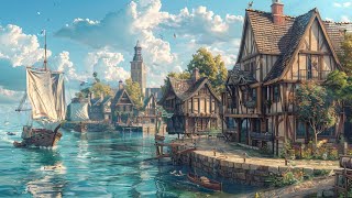 Relaxing Medieval Music: Fantasy Harbor | Music for Sleep, Concentration, Work