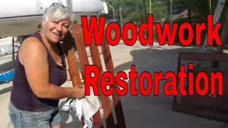 Westerly Longbow 50 year old yacht woodwork restore in 4k