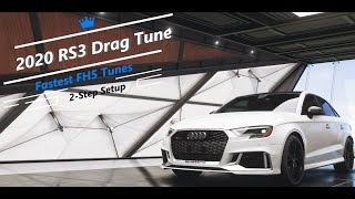 Forza Horizon 5 2020 Audi Rs3 Drag Tuning Tutorial! Fastest FH5 Tunes