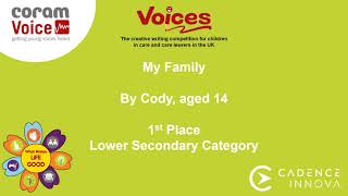 Voices 2021: Winner Lower Secondary Category – My Family by Cody