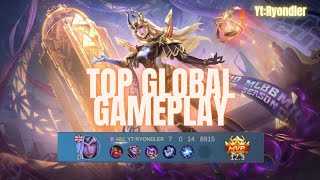 TOP GLOBAL VALENTINA MSC SKIN GAMEPLAY | MLBB | MOBILE LEGENDS BANG BANG