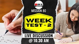 Mission 80 | TNPSC Group 2A Mains | Week Test - 2 | Live Discussion