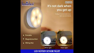 02900 Lampu Tidur Otomatis LED Motion Sensor Night Light Lampu Sensor Gerak Serbaguna