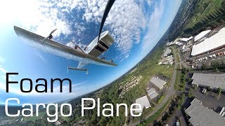 Huge RC Foam Cargo Plane 1st Flight - RCTESTFLIGHT -