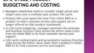 ACC4060 CH 13 Sl 42 to 46 Life Cycle Budgeting Costing and Pricing Decisions