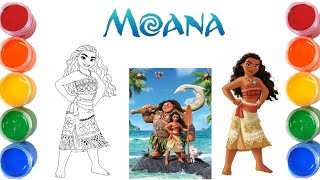 How to Draw Moana | Easy Drawing Step by Step | Painting and Coloring for Kids