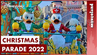 🎅 Mickey's Dazzling Christmas Parade Central Plaza Disneyland Paris 2022