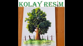 AKRİLİK AĞAÇ BOYAMA - ÖZAY KOCABAŞ