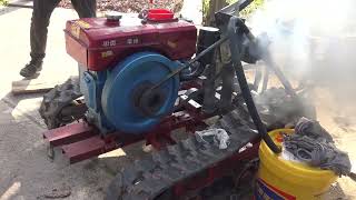 homemade tracked vehicle 11,  Change to hydraulic drive